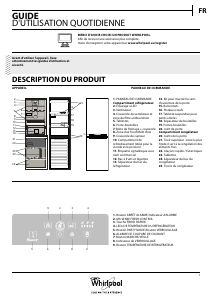 Mode d’emploi Whirlpool BSNF 8452 OX Réfrigérateur combiné