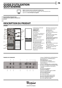 Mode d’emploi Whirlpool BSNF 8772 OX Réfrigérateur combiné