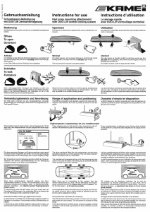 Bedienungsanleitung Kamei Corvara Dachbox