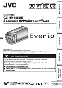 Manual JVC GZ-HM655BE Everio Câmara de vídeo