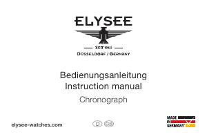 Manual Elysee 18010L Start-Up Watch