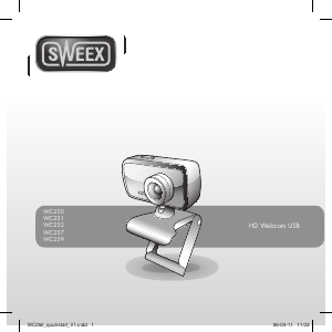 Kullanım kılavuzu Sweex WC252 Video kamera