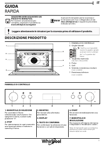 Manuale Whirlpool AMW 825/IX Microonde