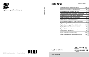 Bruksanvisning Sony Cyber-shot DSC-RX100M2 Digitalkamera