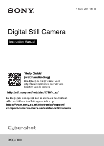 Handleiding Sony Cyber-shot DSC-RX0 Digitale camera