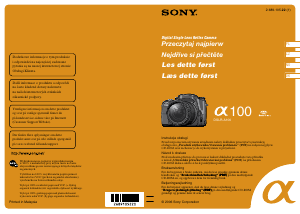 Instrukcja Sony Alpha DSLR-A100H Aparat cyfrowy