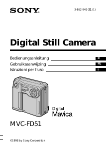 Manuale Sony MVC-FD51 Fotocamera digitale