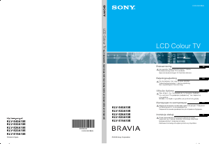 Bruksanvisning Sony Bravia KLV-S23A10E LCD TV