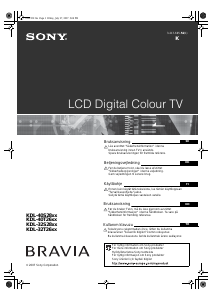 Kullanım kılavuzu Sony Bravia KDL-40S2820 LCD televizyon