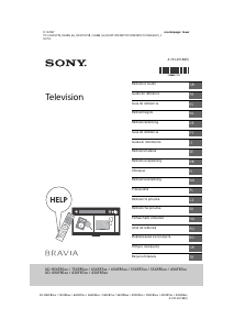 Manuale Sony Bravia KD-43XF8577 LCD televisore