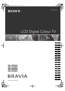Manuale Sony Bravia KDL-40P3020 LCD televisore
