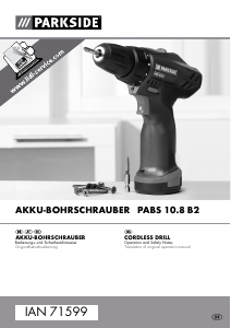 Manual Parkside PABS 10.8 B2 Drill-Driver