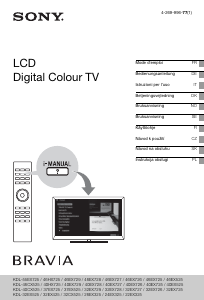 Bruksanvisning Sony Bravia KDL-40EX727 LCD TV