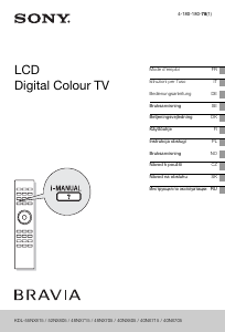 Manuale Sony Bravia KDL-52NX805 LCD televisore