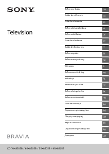 Käyttöohje Sony Bravia KD-55X8505B Nestekidetelevisio