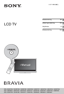 Bruksanvisning Sony Bravia KDL-46HX75G LCD TV