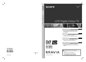 Manuale Sony Bravia KDL-26P2530 LCD televisore