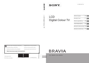 Manual Sony Bravia KDL-22BX200 Televisor LCD