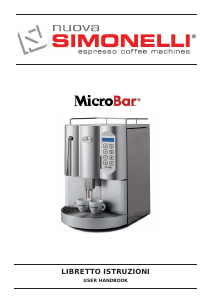 Manual de uso Nuova Simonelli Microbar AD Máquina de café espresso