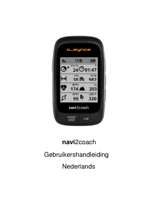 Handleiding O-Synce navi2coach Fietscomputer