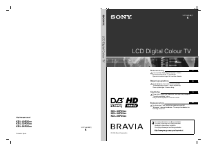 Käyttöohje Sony Bravia KDL-32P2520 Nestekidetelevisio