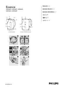Manual Philips HD4659 Essence Kettle