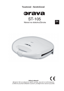 Návod Orava ST-105 Kontaktný gril