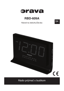 Návod Orava RBD-609A Rádiobudík