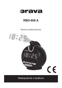 Návod Orava RBD-608A Rádiobudík