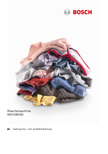 Bedienungsanleitung Bosch WAY2854D Waschmaschine