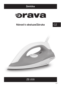 Manuál Orava ZE-200 Žehlička