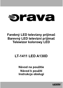 Instrukcja Orava LT-1411 LED A130D Telewizor LED