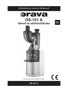 Návod Orava OS-151A Priamočiara píla