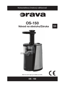 Návod Orava OS-150 Priamočiara píla