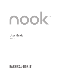 Handleiding Barnes and Noble NOOK v1.3 E-reader