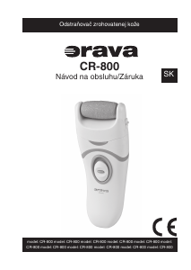 Návod Orava CR-800 Odstraňovač stvrdnutej kože