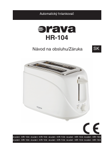 Návod Orava HR-104 Toastovač