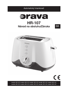 Návod Orava HR-107 Toastovač
