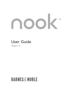 Handleiding Barnes and Noble NOOK v1.5 E-reader