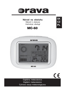 Návod Orava MC-60 Meteostanica