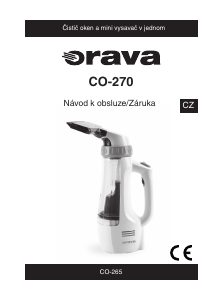 Manuál Orava CO-270 Parní čistič