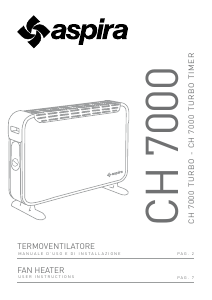 Manuale Aspira CH 7000 Termoventilatore