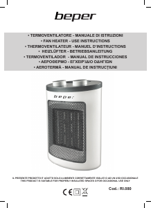 Εγχειρίδιο Beper RI.080 Θερμάστρα