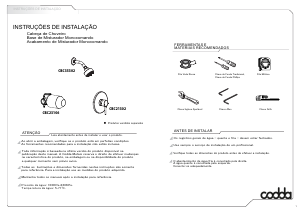 Manual Codda CBC35302 Cabeça de chuveiro