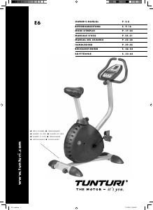 Manual Tunturi E6 Exercise Bike