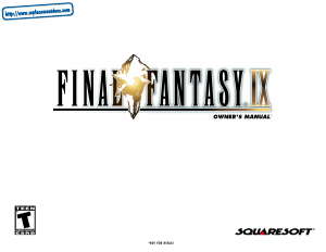 Handleiding Sony PlayStation Final Fantasy IX