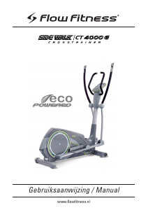 Bruksanvisning Flow Fitness Side Walk CT4000G Crosstrainer