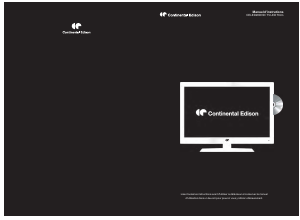 Mode d’emploi Continental Edison CELED28DVD Téléviseur LED