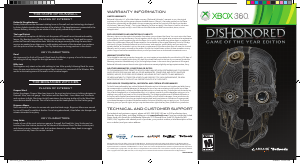 Handleiding Microsoft Xbox 360 Dishonored