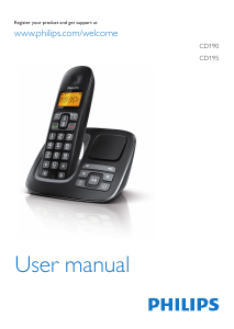 Manual Philips CD1904B Wireless Phone